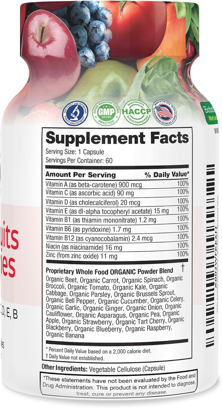 FeelGood Superfoods Vita Fruit and Veggies Cápsulas \u2013 25 ingre...
