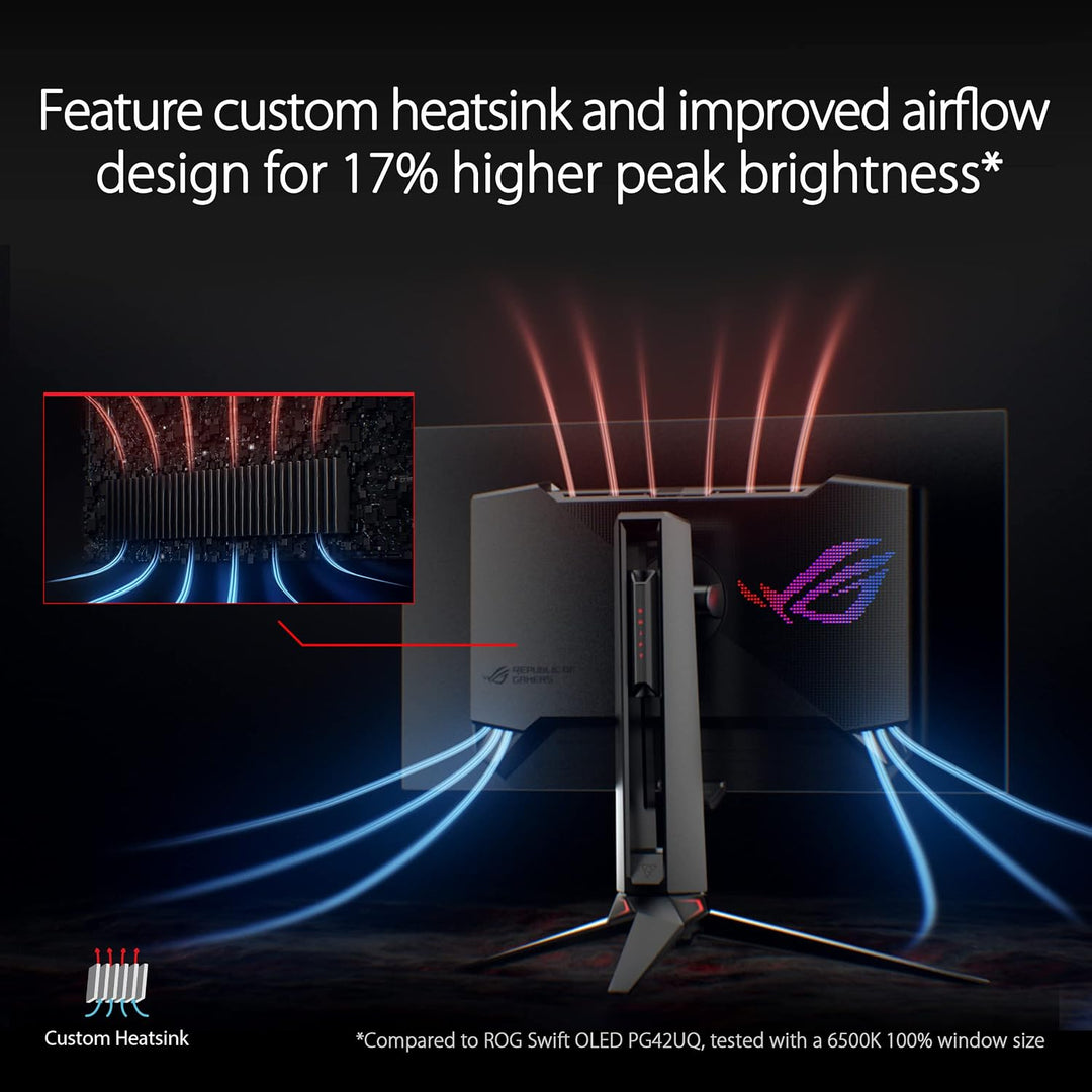 ASUS ROG Swift 27\u201D 1440P OLED DSC Monitor de juegos (PG27AQDM)...
