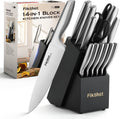 Juego de cuchillos de cocina, cuchillos de cocina alemanes de acero inoxidable