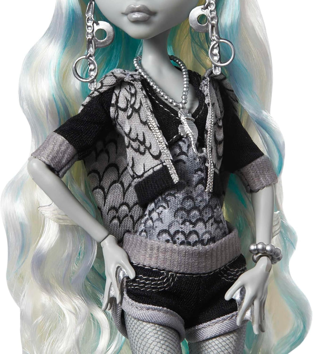 Muñeca Monster High, Lagoona Blue en Blanco y Negro