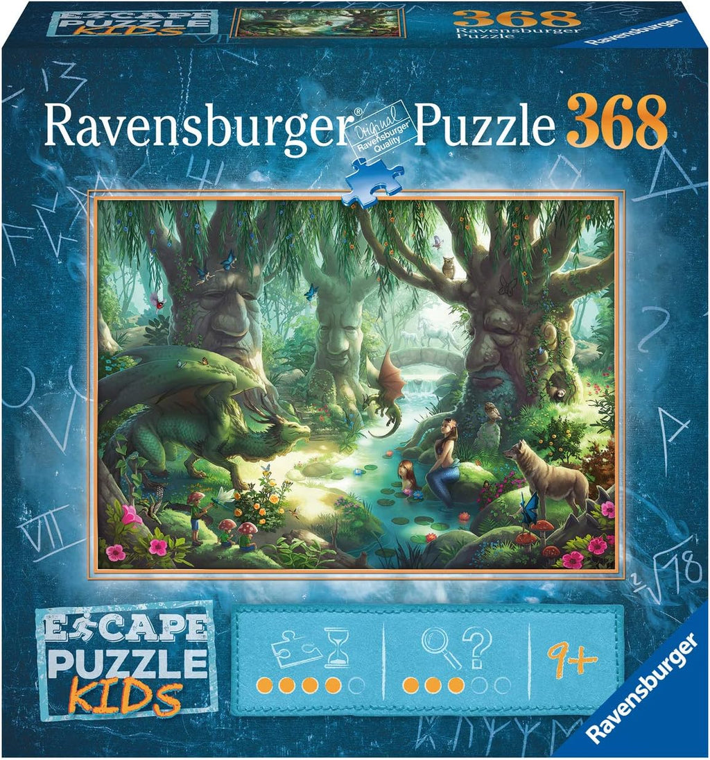 Ravensburger Escape Kids Puzzle - Whispering Woods - Rompecabezas de 368 piezas para niños - 12957 - Una experiencia de sala de escape en forma de rompecabezas