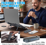 werfami Soporte para laptop con estación de acoplamiento plegable p...