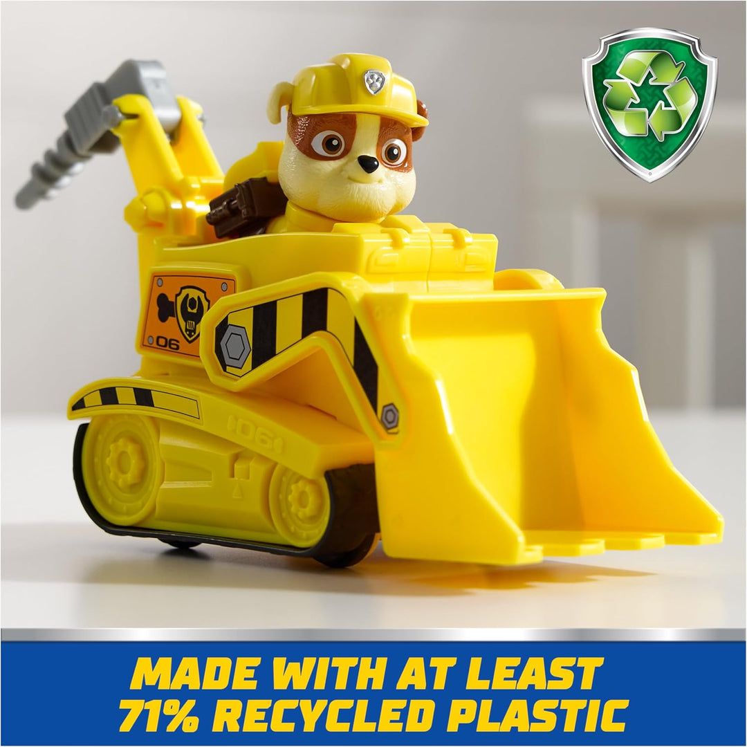PAW Patrol, juguete de bulldozer de Rubble con figura de acción col...