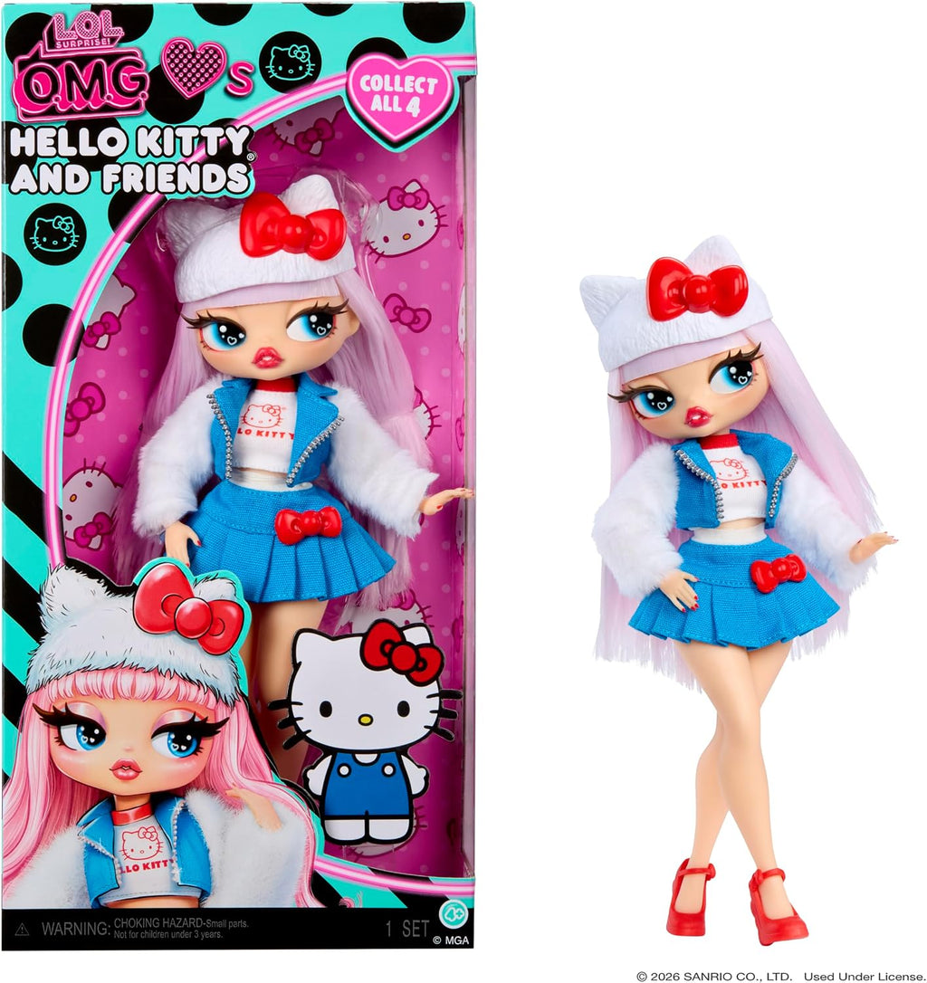 LOL Surprise OMG ama a Hello Kitty y sus amigos - Hello Kitty - Muñeca de moda, jugar y exhibir!