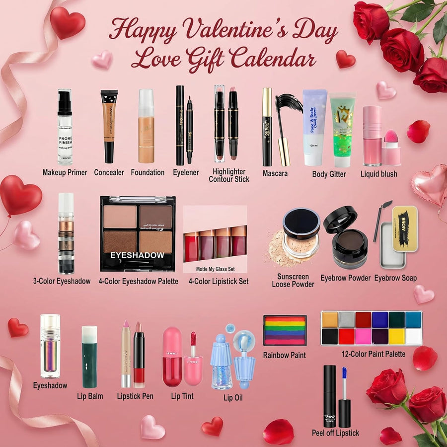 Kit de maquillaje todo en uno para mujer, set de regalo de 24 cosmé...