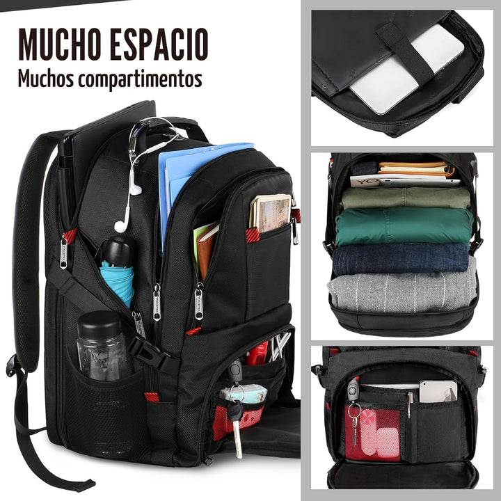 YOREPEK - Mochila de viaje extra grande de 13.2 galones para laptop...