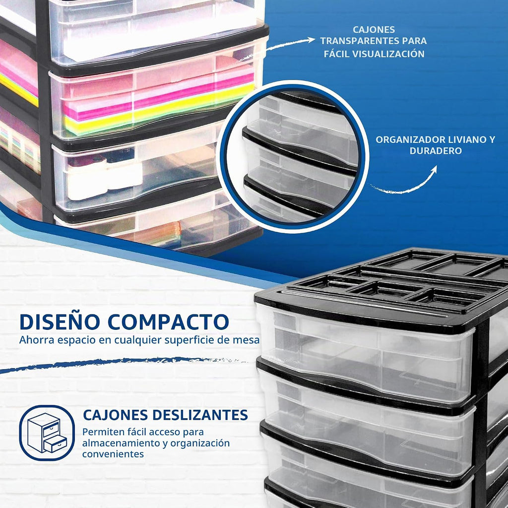 Gracious Living - Organizador de almacenamiento de escritorio y encimera de