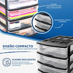 Gracious Living - Organizador de almacenamiento de escritorio y encimera de