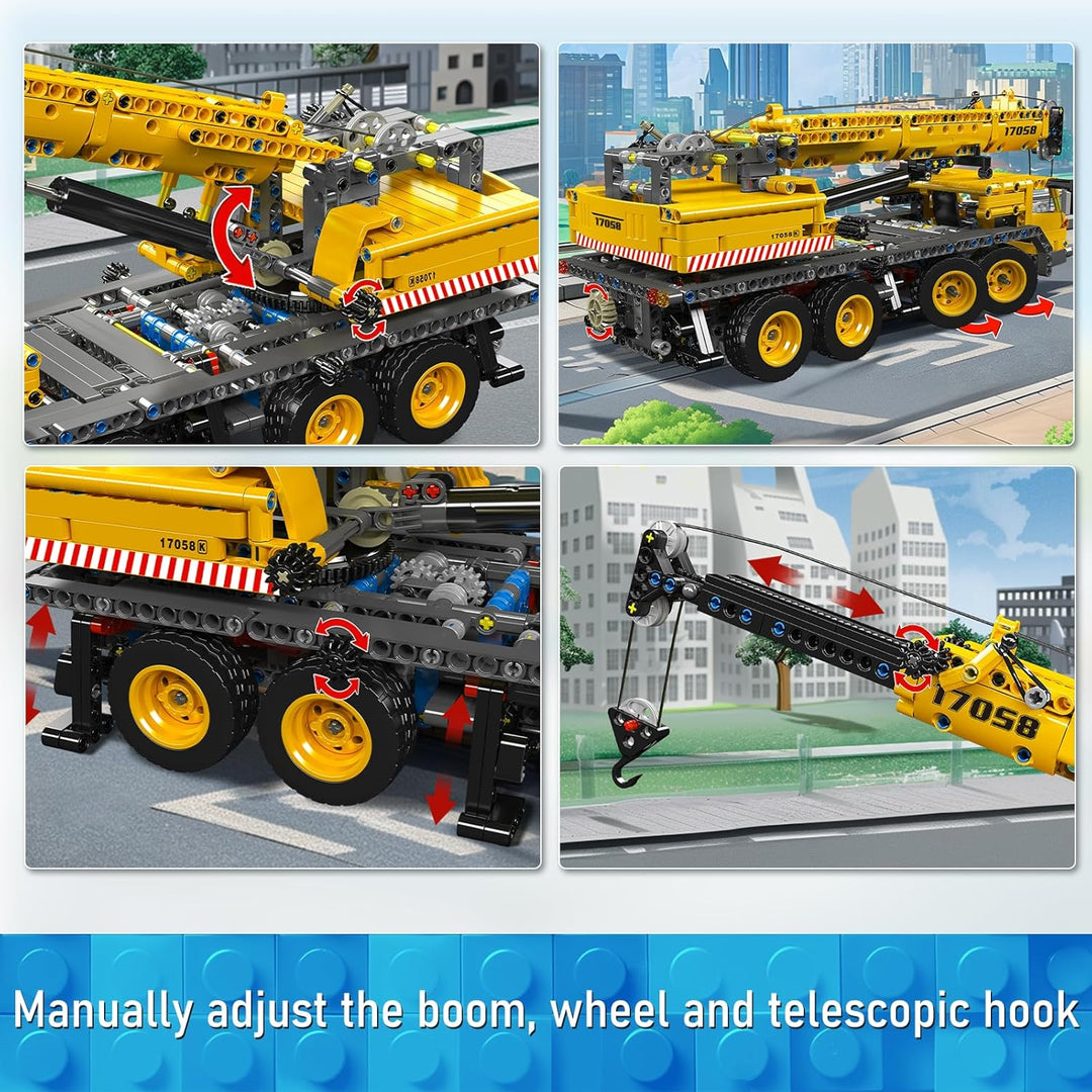 Mould King 17058 City Mobile Crane Truck - Juego de