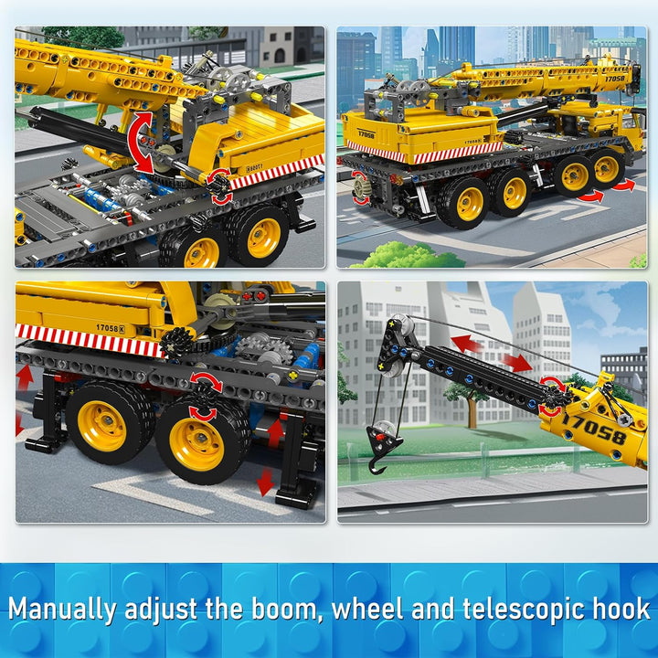 Mould King 17058 City Mobile Crane Truck - Juego de