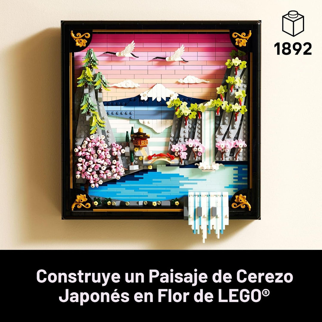 LEGO Art 31218 - Juego de construcción de paisaje de cerezo japonés...