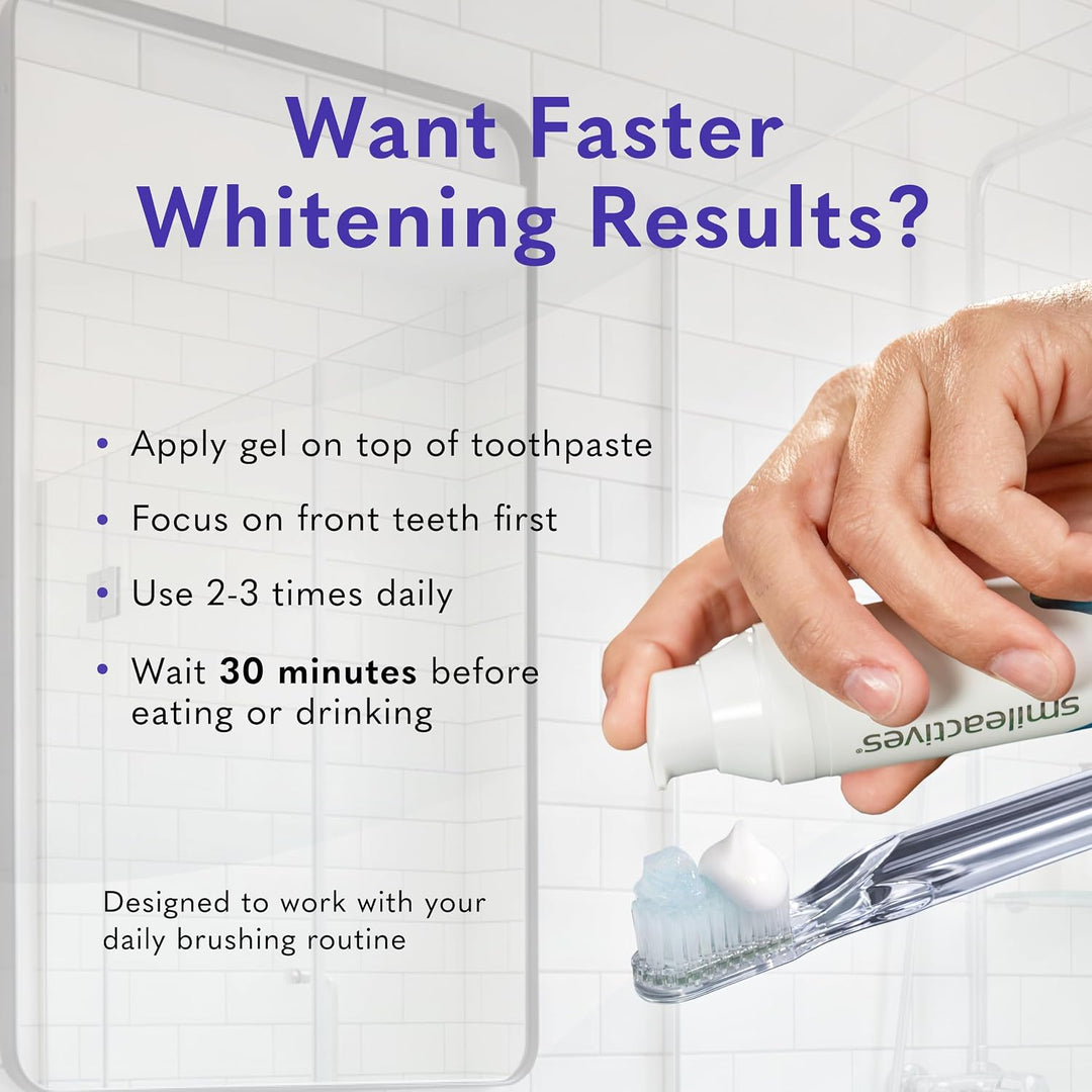 Gel blanqueador de dientes Smileactives, peróxido de hidrógeno de g...