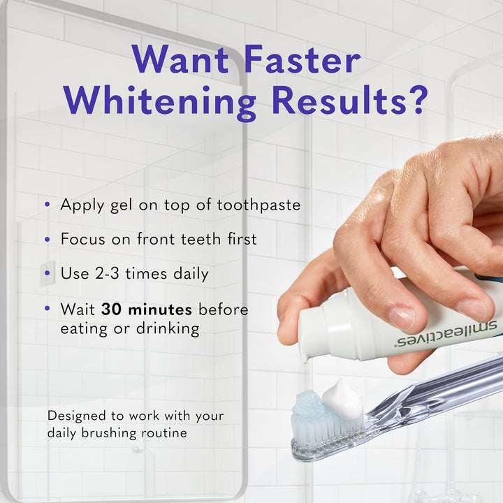 Gel blanqueador de dientes Smileactives, peróxido de hidrógeno de g...