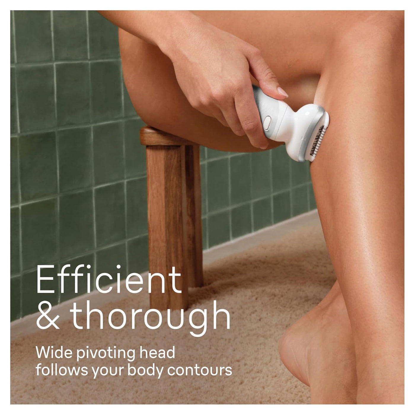 Braun Depiladora Silk-épil 9, cabezal pivotante, húmedo y seco, inc...
