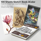 Nicpro Kit de 180 suministros de dibujo artístico, suministros de arte