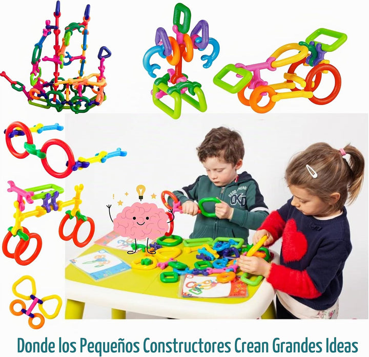 LAVIBI Click &amp; Create Builder Set (80 piezas) - Bloques de cons...