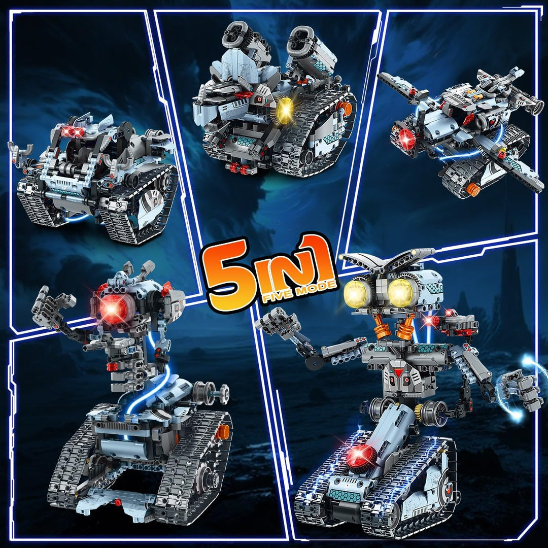 Robot de construcción de juguete con luces juego de