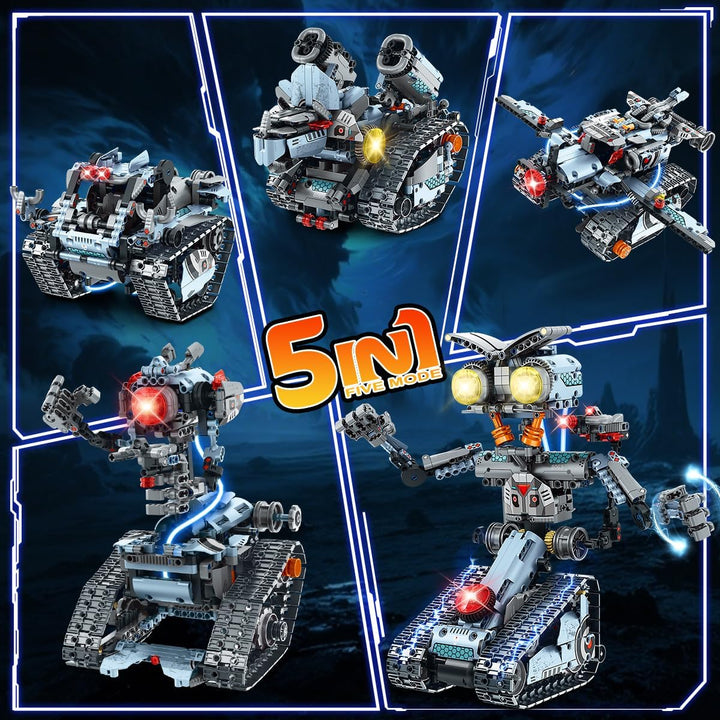 Robot de construcción de juguete con luces juego de
