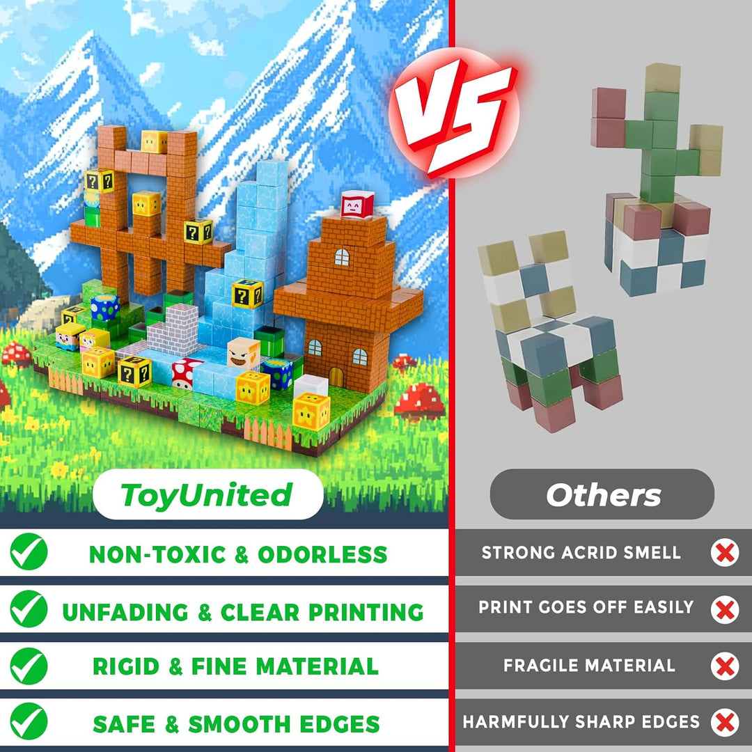 ToyUnited 100 piezas bloques magnéticos \u2013 Bloques de construcc...