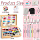 GZIXBDA Paleta de esmaltes de gel y herramientas de 57 colores | Pi...