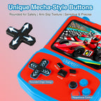 Consola de videojuegos portátil para niños, 220 juegos clásicos retro integrados, reproductor de mano Plug & Play con pantalla IPS de 3.5 pulgadas, juguete de viaje recargable, regalo de cumpleaños para niños y niñas, azul