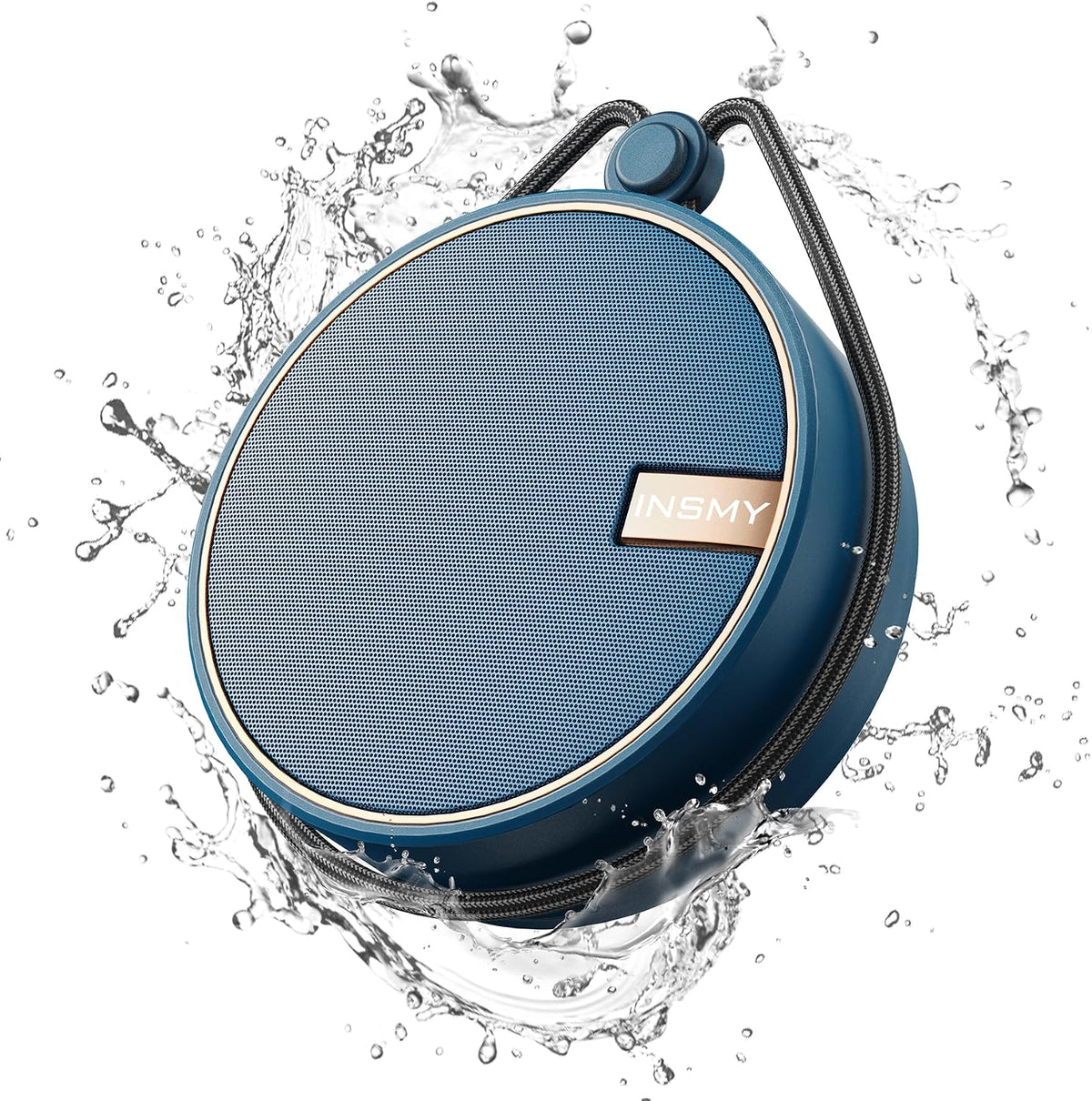 INSMY C12 IP67 Parlante Bluetooth a prueba de agua para ducha, portátil, pequeño