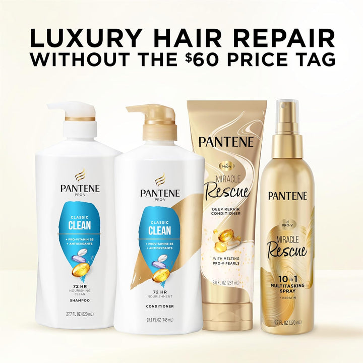 Pantene Juego de champú y acondicionador, Classic Clean - Nutriente...