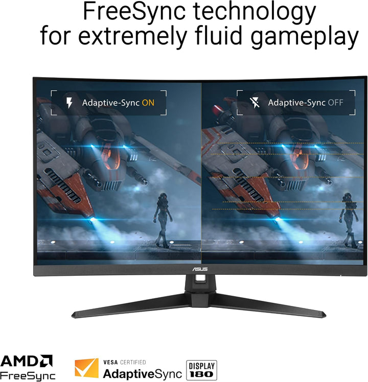ASUS TUF Gaming VG32WQ3B - Monitor curvo para juegos de 31.5\u201D...