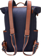 Cole Haan Mochila Judson de sarga cepillada para hombre, luna de medianoche/bronceado británico nuevo