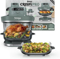 Ninja Crispi Pro - Freidora de aire de vidrio, 6 en 1, gris ceniza, AS101DG