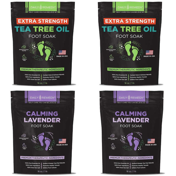 DAILY REMEDY Paquete de 4 \u2013 2 aceites de árbol de té extra fue...