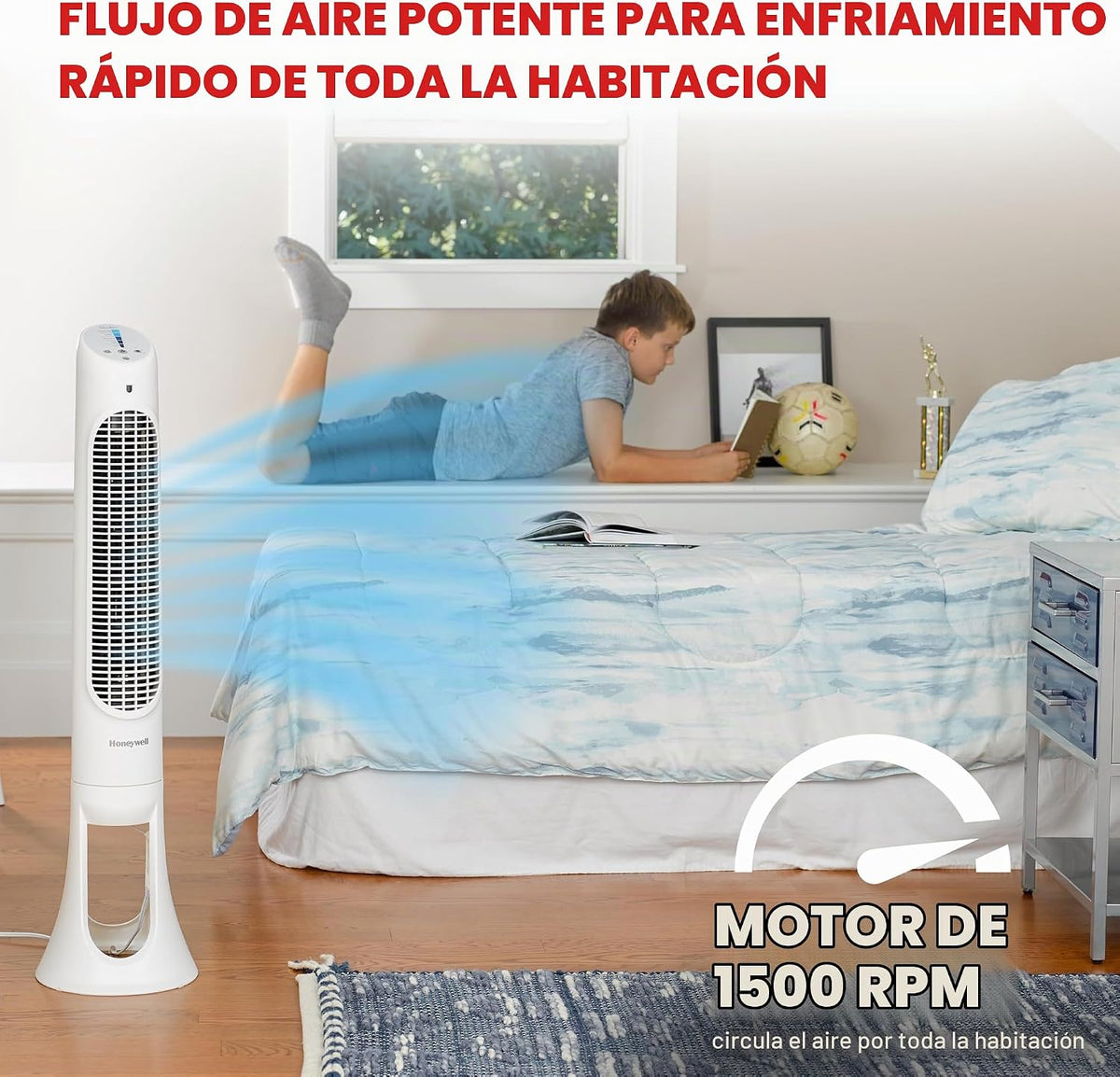 Honeywell QuietSet HYF260 - Ventilador oscilante de torre para toda...