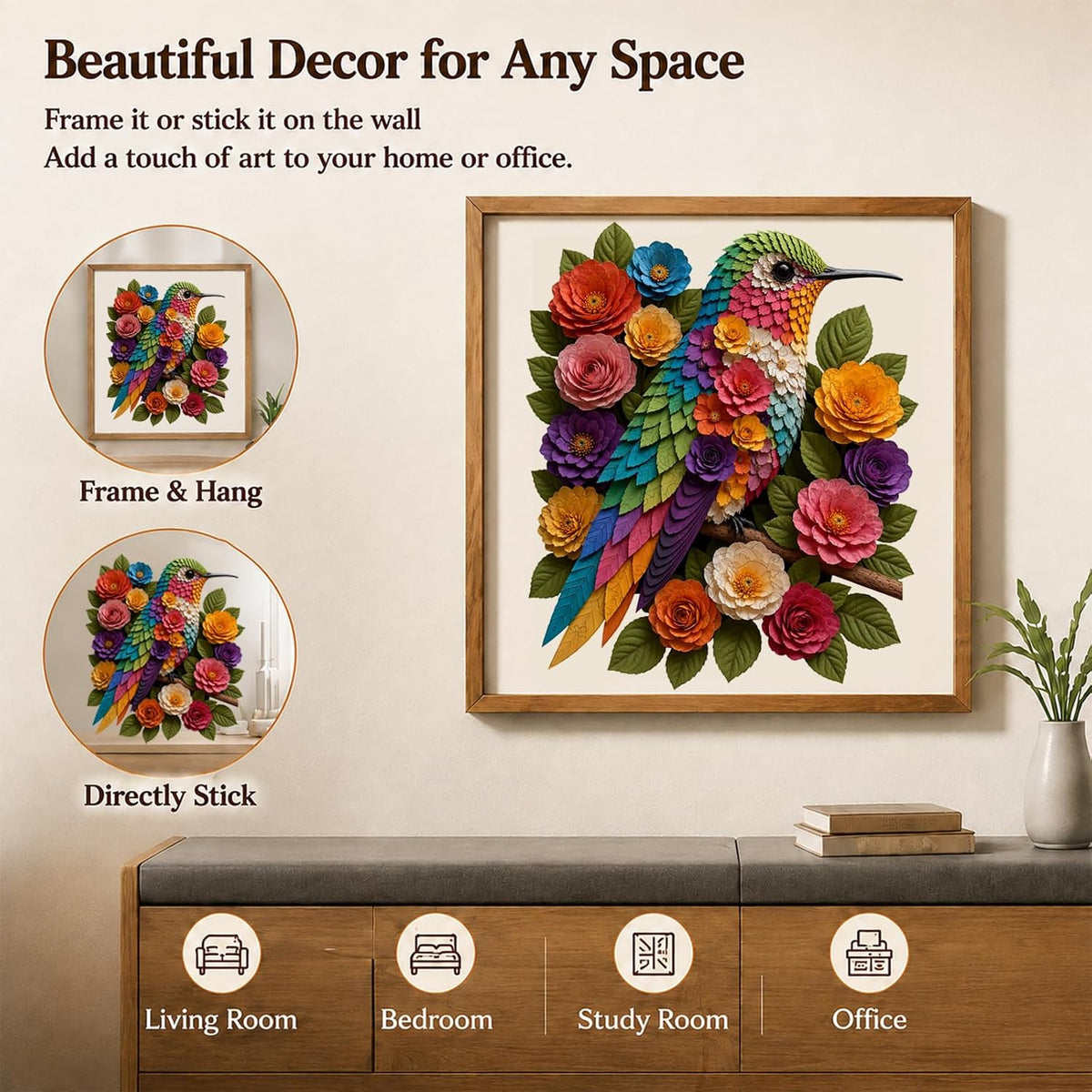 Rompecabezas de madera para adultos, rompecabezas florales de colibrí para adultos, 200 piezas, rompecabezas de madera únicos en forma de animal, divertido rompecabezas desafiante, regalo