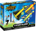Stomp Rocket Stunt Plane Rocket Launcher Toy para Kids - 3 Foam Airplane Toy