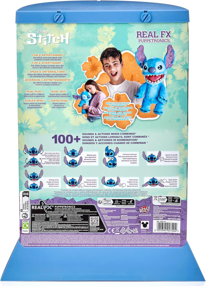 Wow! Stuff Disney Stitch Puppetronic de RealFX | ¡Se ve, siente y s...