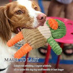 LECHONG Paquete de 5 Juguetes Resistentes para Perros Rellenos Chirriantes Surtido de Juguetes de Peluche de Animales para Perros Paquete de Valor Juguetes para Cachorros y Mascotas para Perros