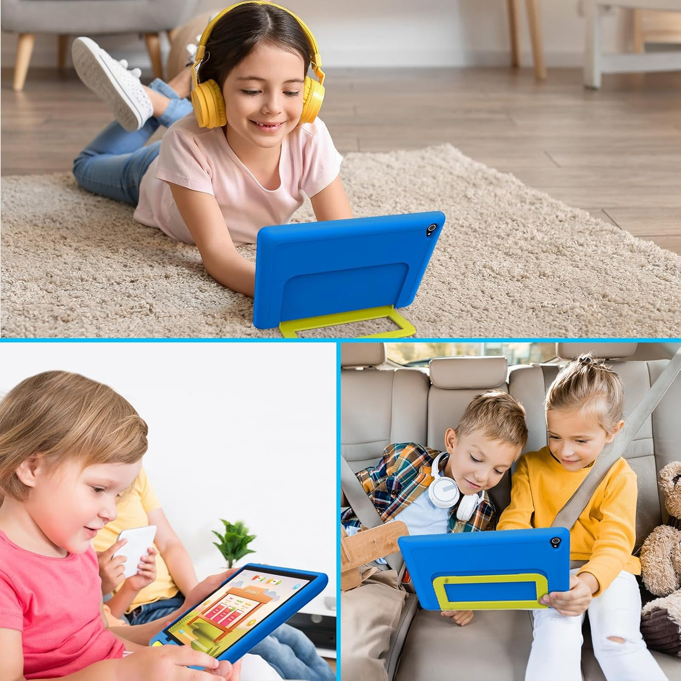 Jeazans Tablet para niños ｜ Tablet Android 14 mejorada de 10 pulgad...