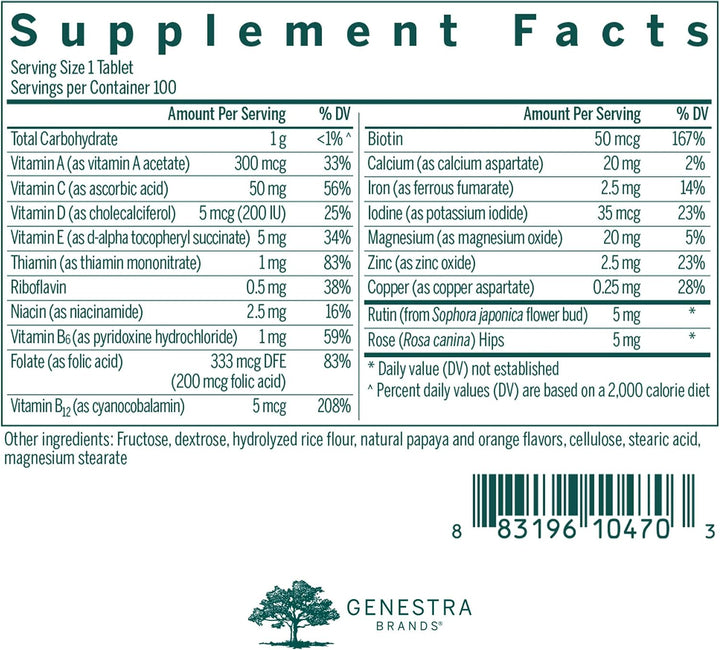 Genestra Brands Vitaminas masticables para niños | Suplemento de vi...