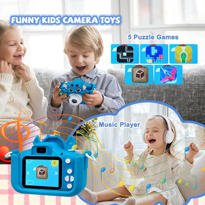 Cámara para niños, cámara digital para niños pequeños, cámara de ju...