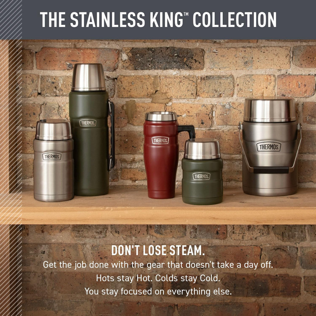 THERMOS Stainless King Tarro de alimentos aislado al vacío, 24 onza...