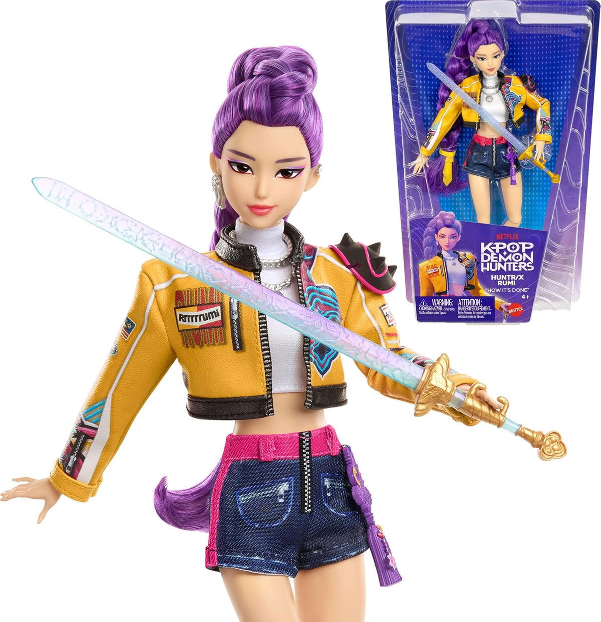 Mattel Kpop Demon Hunters HUNTR/X Rumi Muñeca de Moda