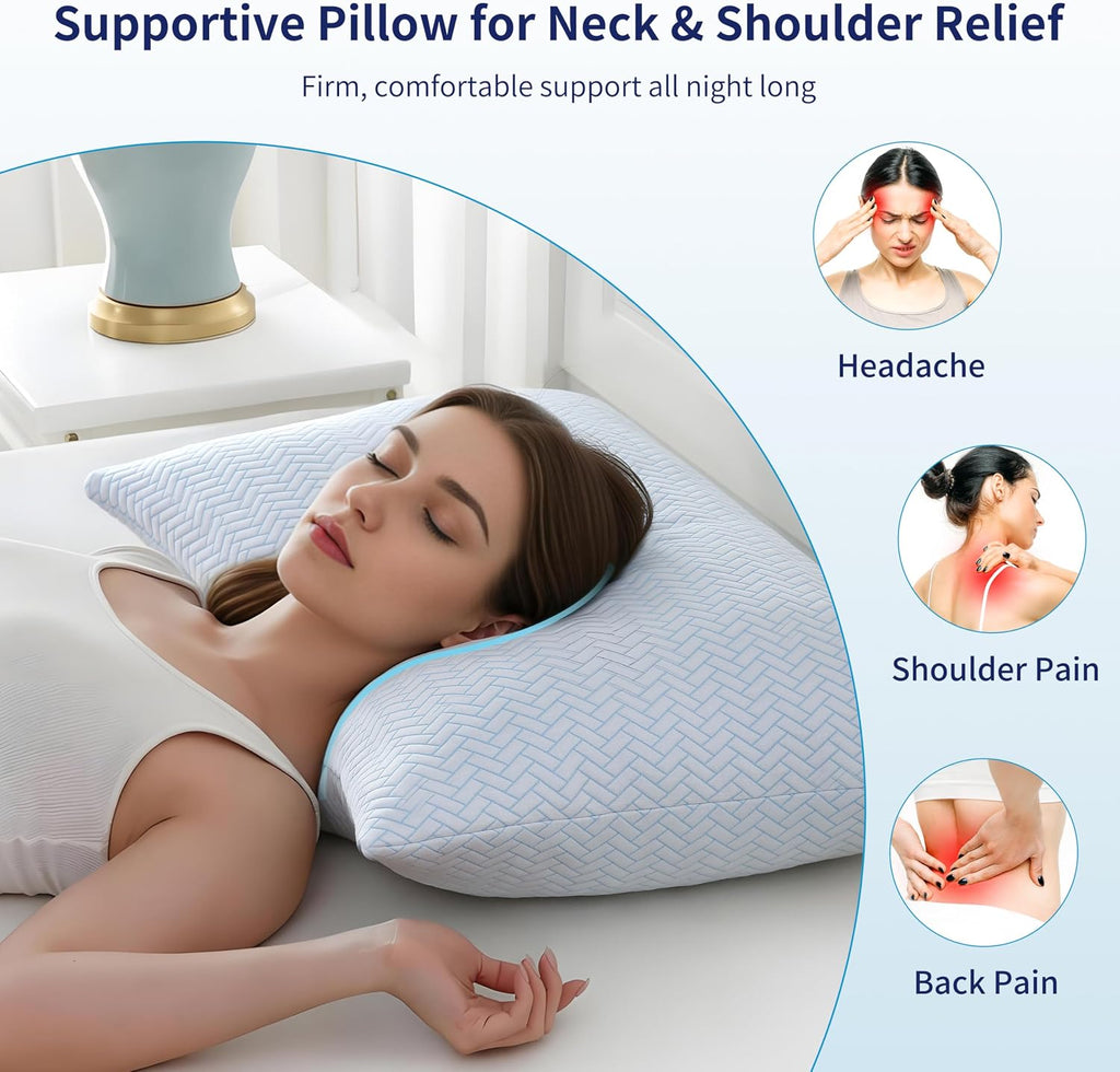 DOWNCOOL Juego de 2 almohadas refrescantes tamaño Queen, almohadas de