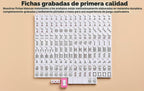 Juego de Mah-jong Americano Set 166 Fichas Blancas Bolsa de Viaje con acolchado rojo