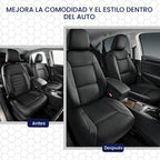 Skechers Fundas de asiento de espuma viscoelástica, fundas de asiento de automóvil gruesas de malla fresca para asiento de automóvil, compatibles con bolsas de aire