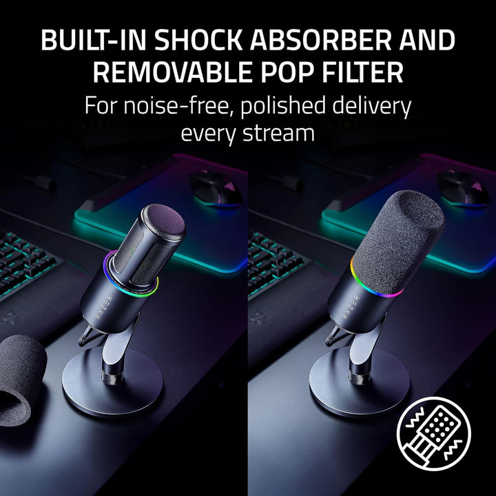 Micrófono Razer Seiren V3 Pro \u2014 Micrófono dinámico de transmis...