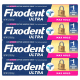 Fixodent Ultra Max Hold Secure - Crema adhesiva para dentaduras pos...