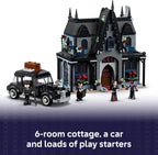 LEGO Wednesday Morticia's Cottage - Juguete de construcción con auto para construir para niños, a partir de 10 años, con Morticia, Lurch, Bianca y Wednesday Addams Minidolls - Idea de regalo para niñas y niños - 76786