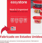 Rubbermaid EasyStore - Contenedores de almacenamiento de alimentos, juego de 38 piezas, recipientes de almacenamiento de alimentos con tapas