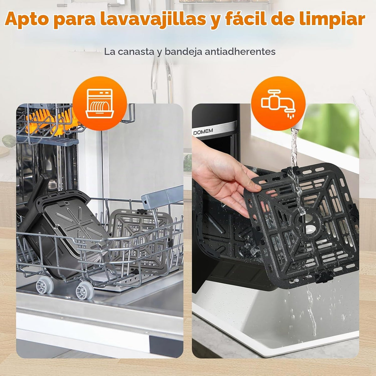 Freidora de aire horno de 4.2 cuartos de galón, multicocina 8 en 1 con cesta antiadherente, freidora de aire con función preestablecida, cocina para comidas saludables y bajas en aceite, operación conveniente