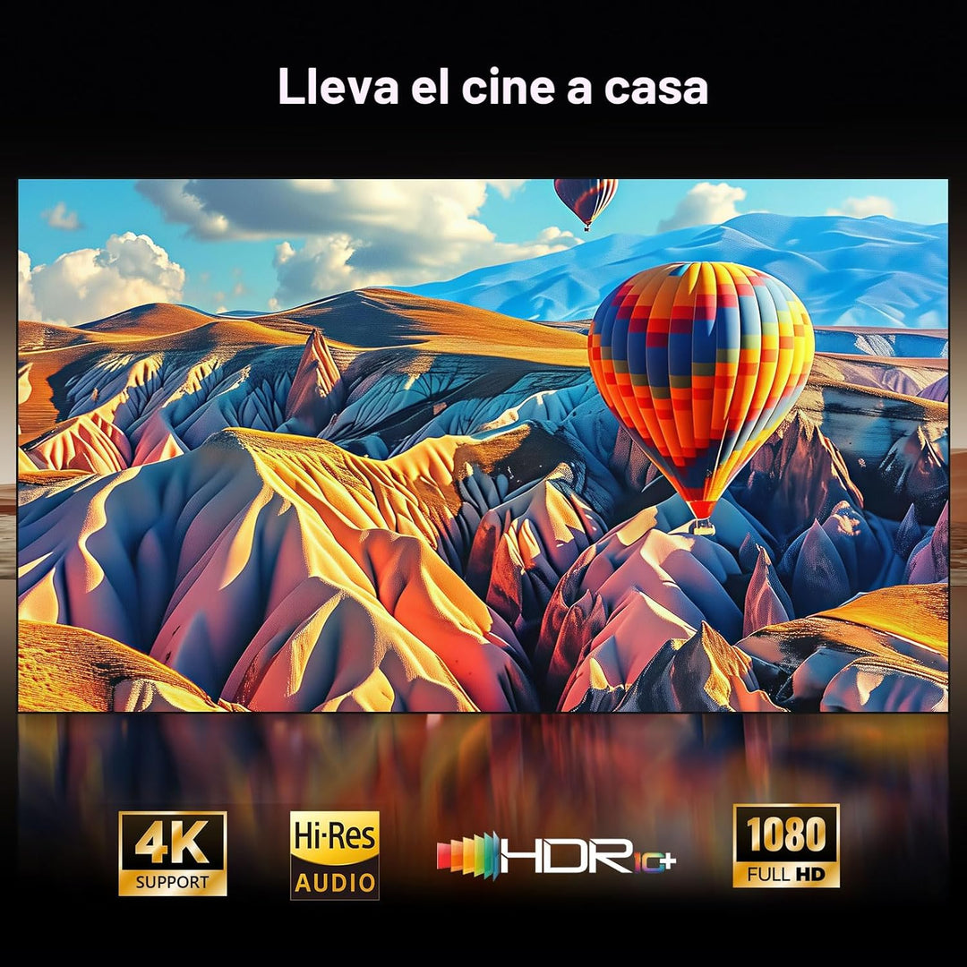 Proyector para exteriores 4K [Google TV integrado\/soporte giratori...
